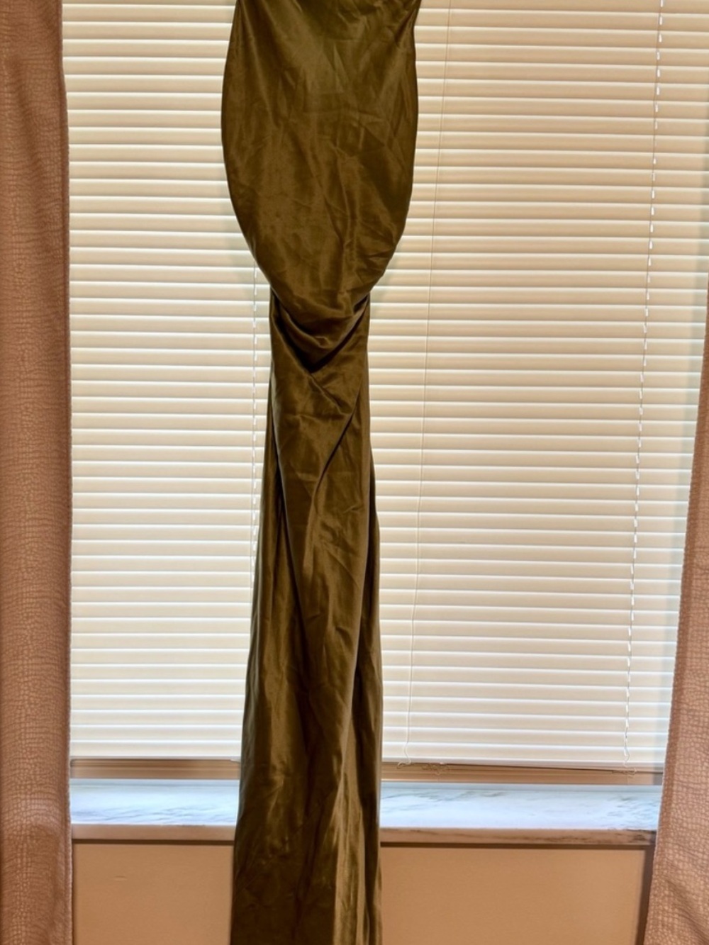 Reformation Silk Casette Dress in Artichoke - Picture 2 of 3
